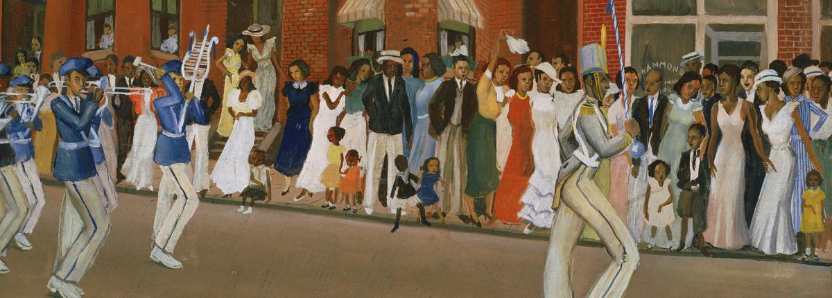 Allan Rohan Crite, Parade on Hammon Street