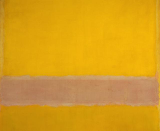 Mark Rothko, Untitled (Yellow, Pink, Yellow on Light Pink), 1955, , Oil on canvas, 79 ¾ x 67 ¾ in., Collection of Kate Rothko Prizel, Copyright © 1998 by Kate Rothko Prizel and Christopher Rothko, Artists Rights Society (ARS), New York