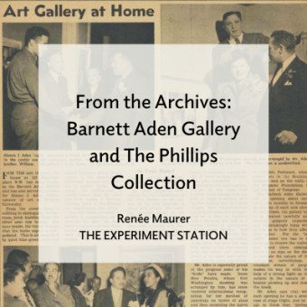 Promo for From the Archives: Barnett Aden Gallery and 奥5 The Phillips Collection blog